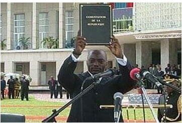 Inaugure la « Troisième République » en RDC le 18 février 2006, mettant fin à la longue transition entamée en 1990 sous le maréchal Mobutu.