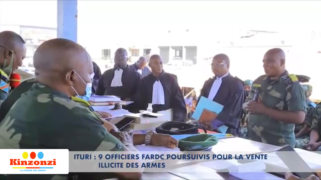 Ituri : 9 officiers FARDC poursuivis pour la vente illicite d’armes