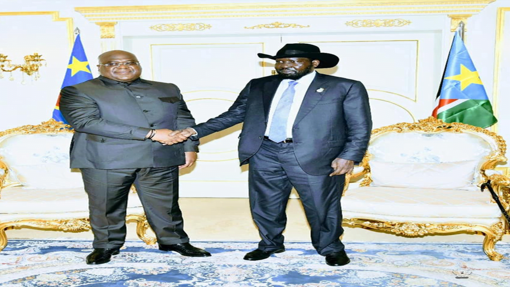 Président Tshisekedi et Salva Kiir sont engagés à travailler ensemble pour une paix durable et de construire d’une route qui ira du Sud Soudan jusque dans le nord-est de la RDC