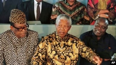 Rencontre historique entre Mobutu et LD Kabila sous la médiation de Mandela et des Américains.