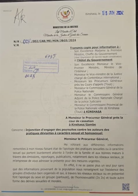 RDC : Le Ministre de la Justice Instruit des Poursuites contre l'Apologie de l'Homosexualité